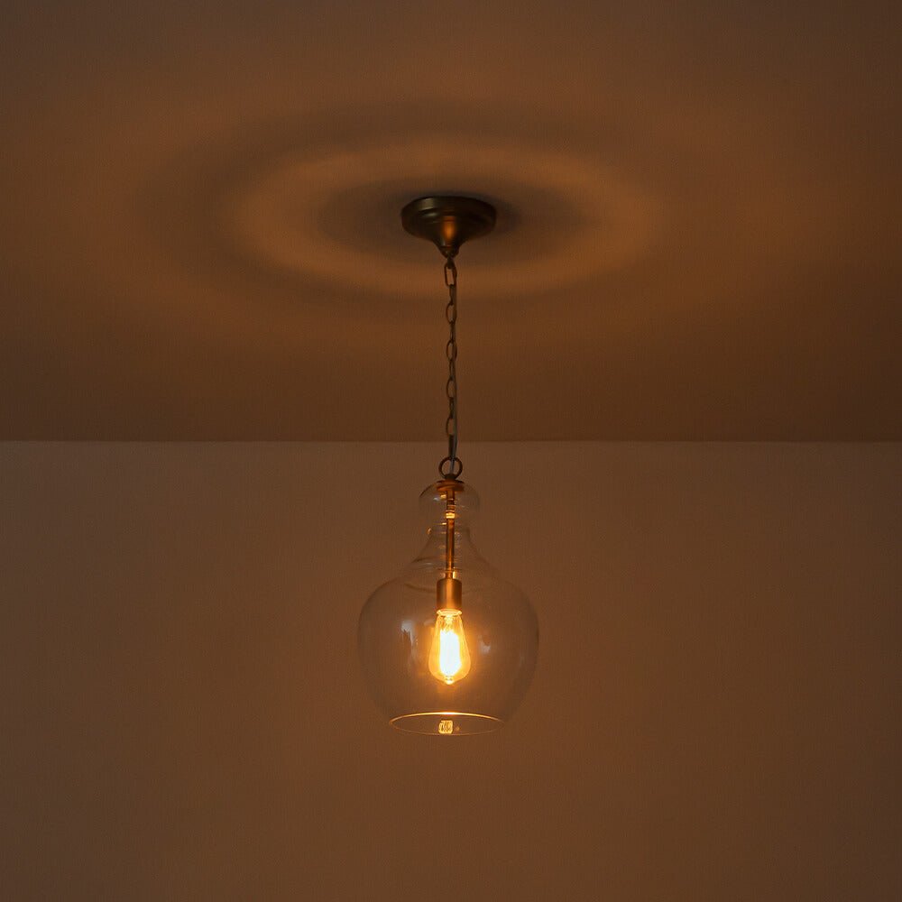 Modern 1 - Light Clear Glass Pendant - LightfixturesUAE