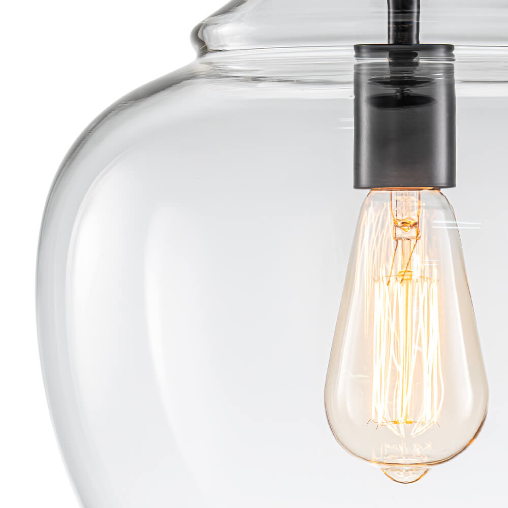 Modern 1 - Light Clear Glass Pendant - LightfixturesUAE
