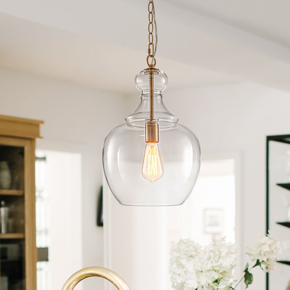 Modern 1 - Light Clear Glass Pendant - LightfixturesUAE