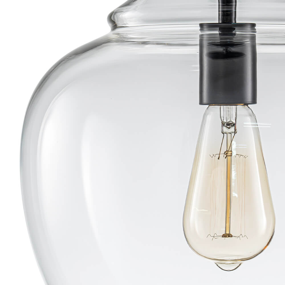 Modern 1 - Light Clear Glass Pendant - LightfixturesUAE