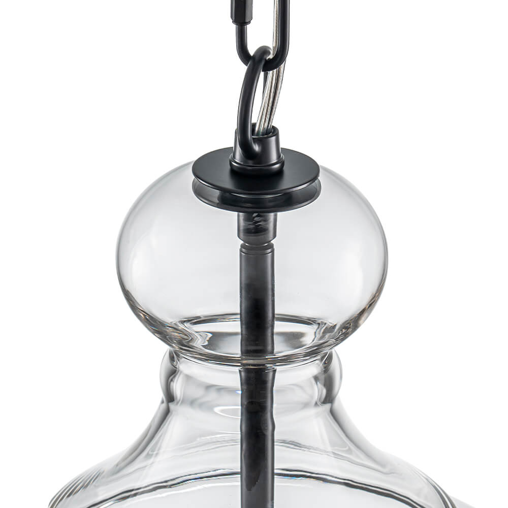 Modern 1 - Light Clear Glass Pendant - LightfixturesUAE