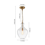Modern 1 - Light Clear Glass Pendant - LightfixturesUAE