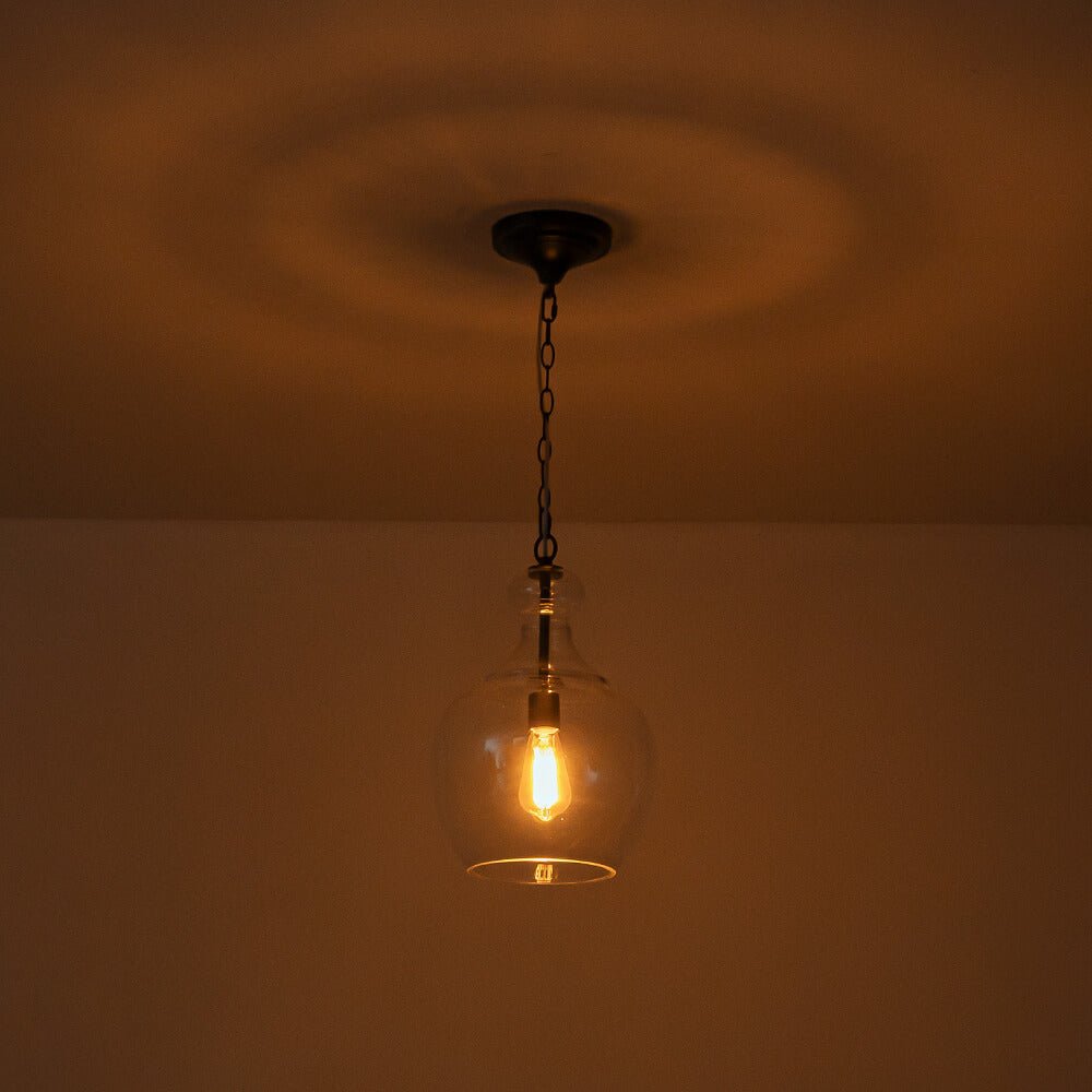 Modern 1 - Light Clear Glass Pendant - LightfixturesUAE