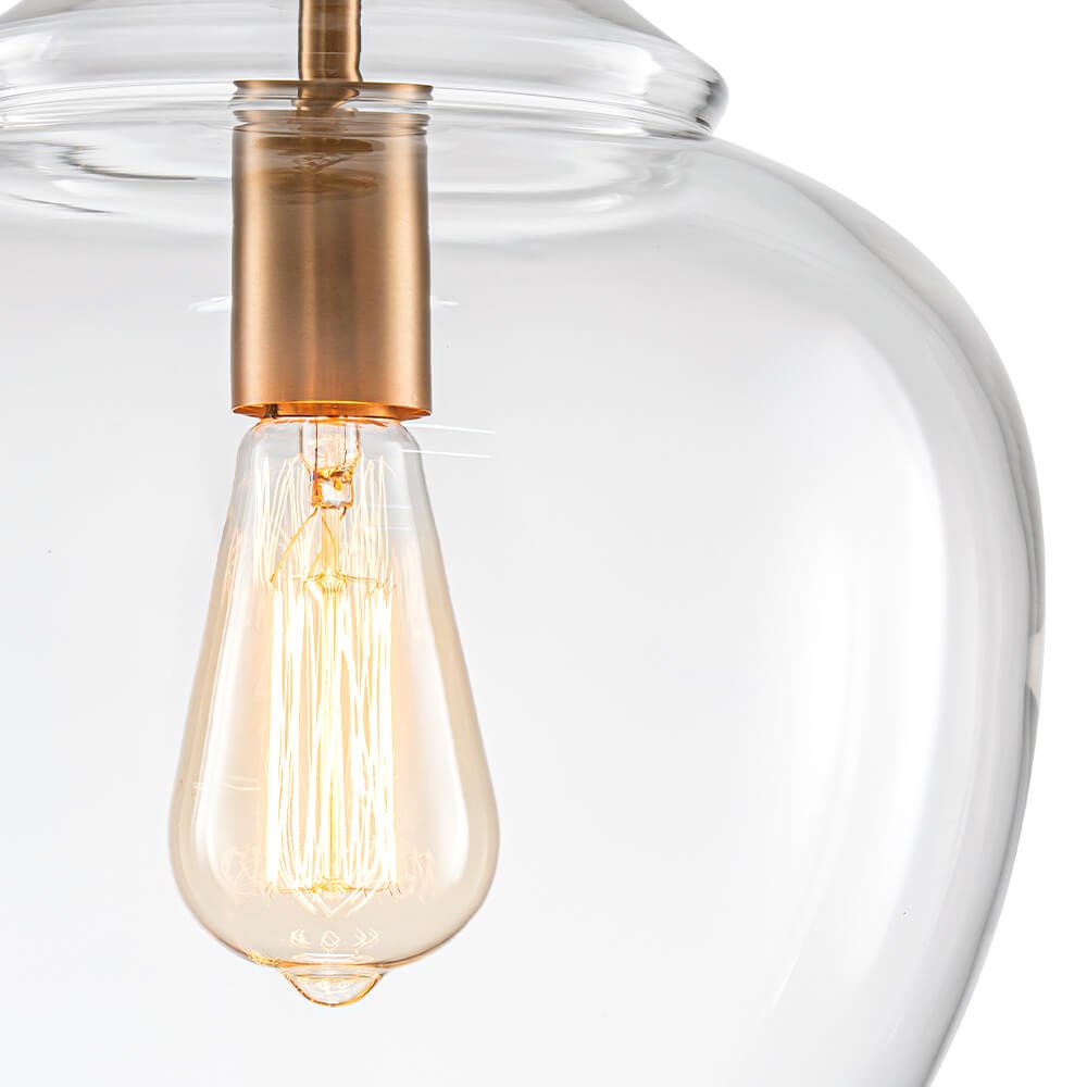 Modern 1 - Light Clear Glass Pendant - LightfixturesUAE