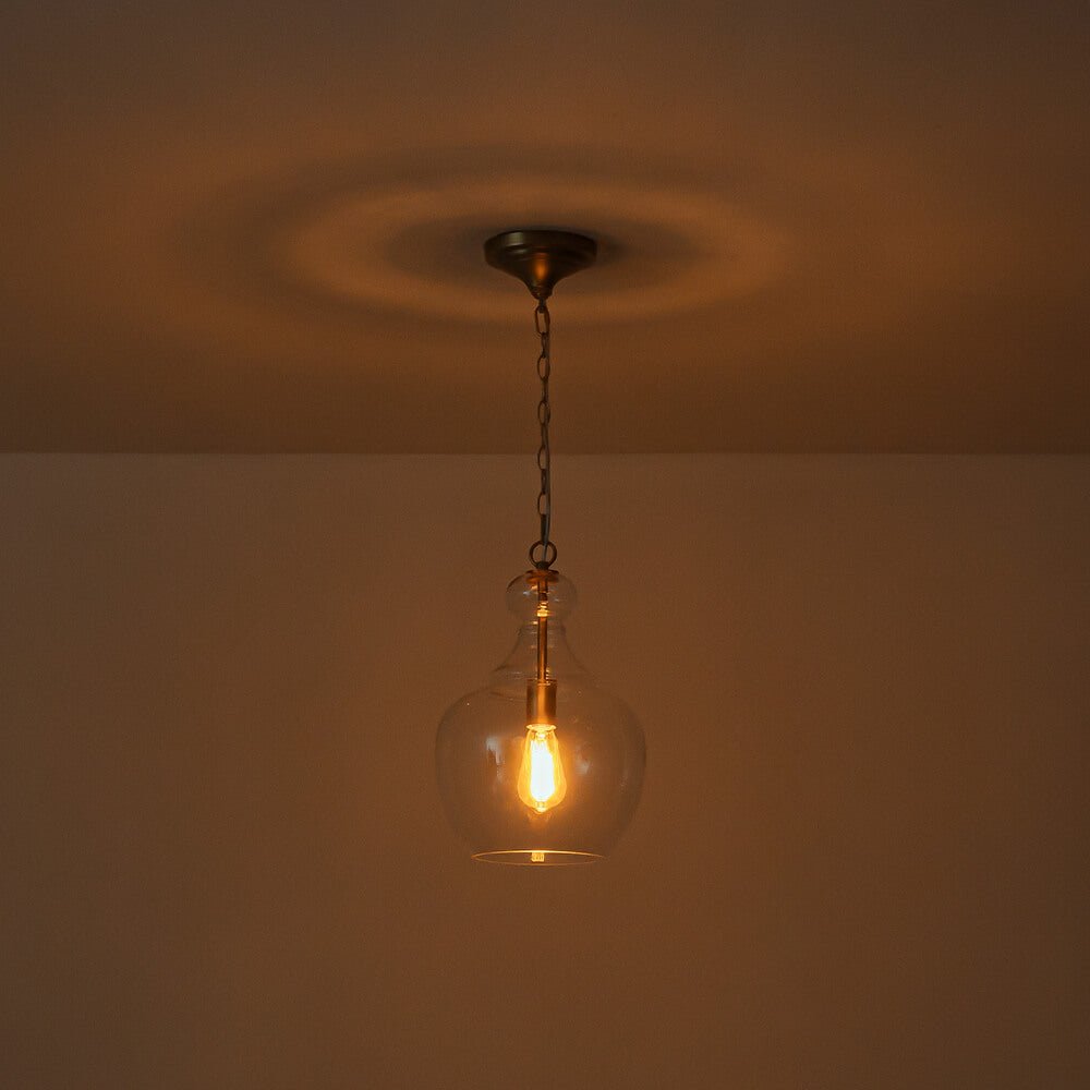 Modern 1 - Light Clear Glass Pendant - LightfixturesUAE