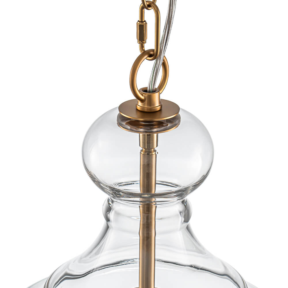 Modern 1 - Light Clear Glass Pendant - LightfixturesUAE
