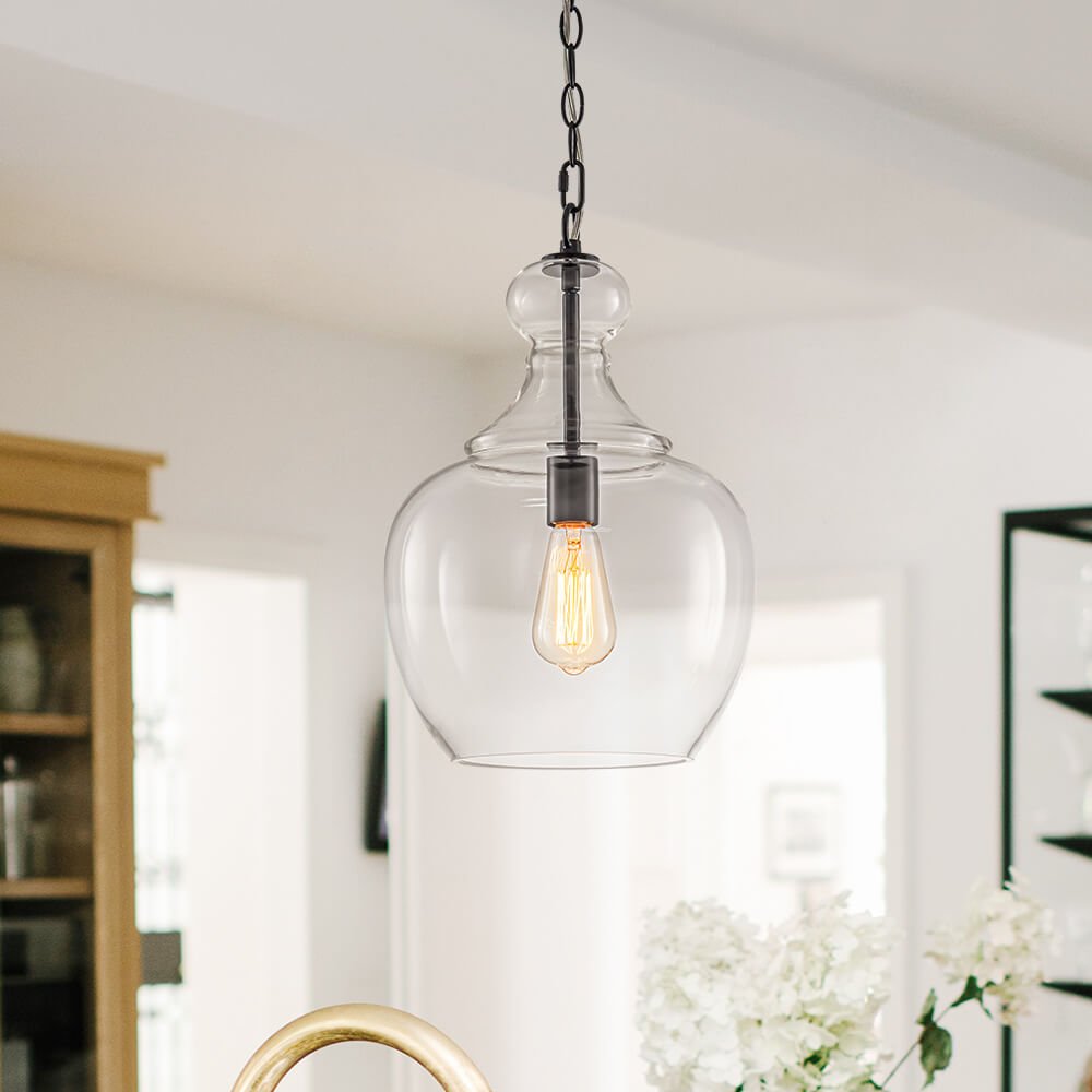 Modern 1 - Light Clear Glass Pendant - LightfixturesUAE