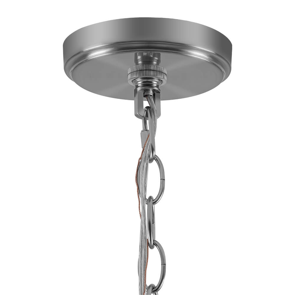 Modern 1 - Light Clear Stripe Glass Sphere Pendant Light - LightfixturesUAE