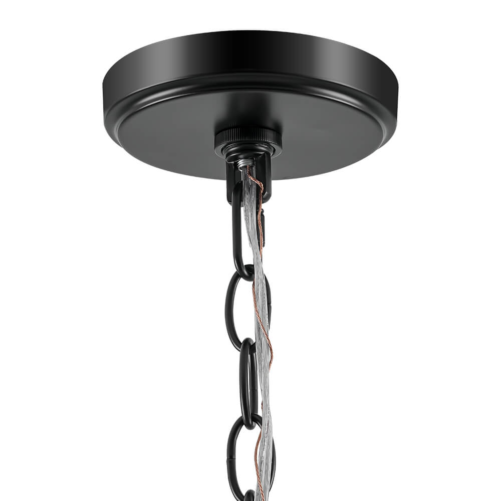 Modern 1 - Light Clear Stripe Glass Sphere Pendant Light - LightfixturesUAE