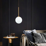 Modern 1 - light Glass Globe Pendant Light - LightfixturesUAE