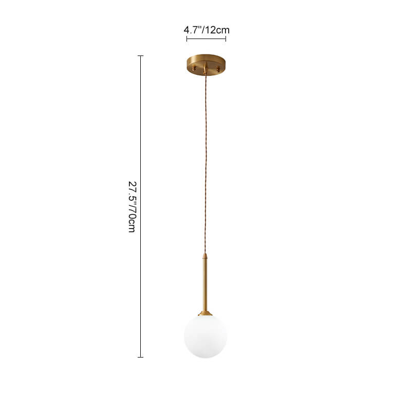 Modern 1 - light Glass Globe Pendant Light - LightfixturesUAE