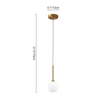 Modern 1 - light Glass Globe Pendant Light - LightfixturesUAE