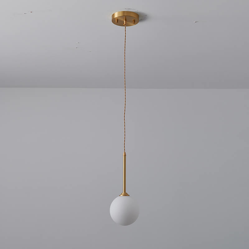 Modern 1 - light Glass Globe Pendant Light - LightfixturesUAE