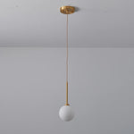 Modern 1 - light Glass Globe Pendant Light - LightfixturesUAE