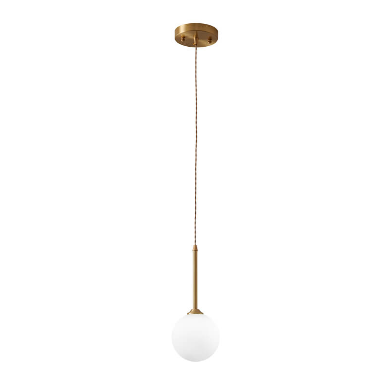 Modern 1 - light Glass Globe Pendant Light - LightfixturesUAE