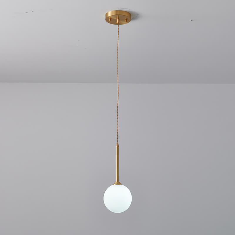 Modern 1 - light Glass Globe Pendant Light - LightfixturesUAE