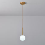 Modern 1 - light Glass Globe Pendant Light - LightfixturesUAE