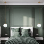 Modern 1 - light Glass Globe Pendant Light - LightfixturesUAE