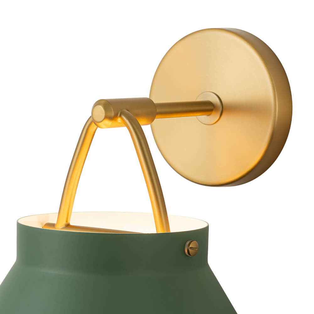 Modern 1 - Light Gold Finish Metal Glass Wall Sconce - LightfixturesUAE