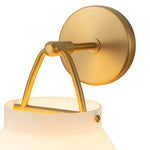 Modern 1 - Light Gold Finish Metal Glass Wall Sconce - LightfixturesUAE