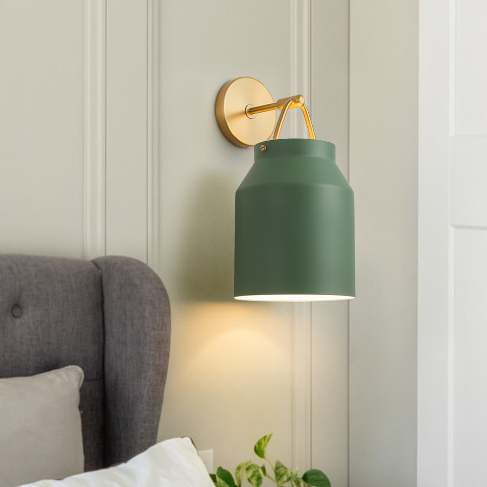 Modern 1 - Light Gold Finish Metal Glass Wall Sconce - LightfixturesUAE