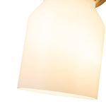 Modern 1 - Light Gold Finish Metal Glass Wall Sconce - LightfixturesUAE