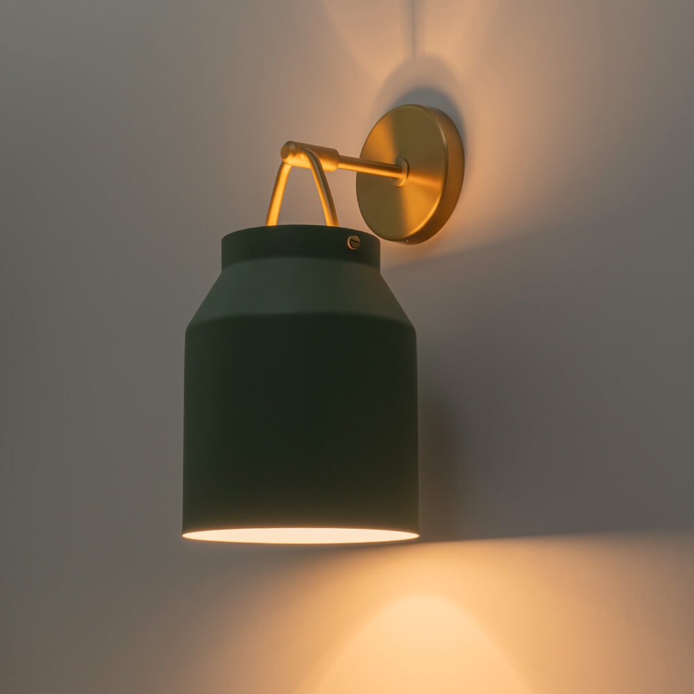 Modern 1 - Light Gold Finish Metal Glass Wall Sconce - LightfixturesUAE