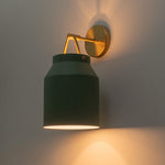 Modern 1 - Light Gold Finish Metal Glass Wall Sconce - LightfixturesUAE