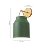 Modern 1 - Light Gold Finish Metal Glass Wall Sconce - LightfixturesUAE