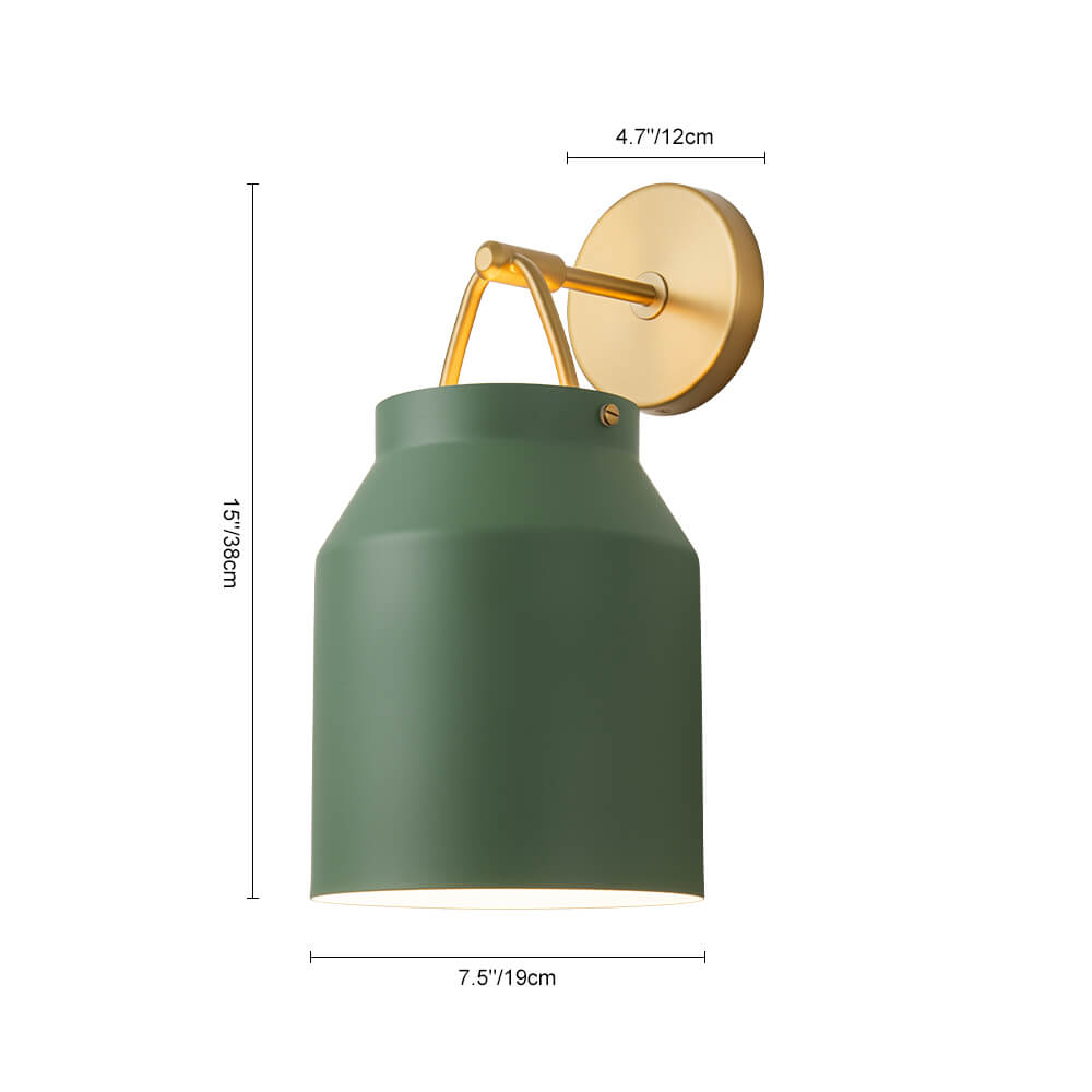 Modern 1 - Light Gold Finish Metal Glass Wall Sconce - LightfixturesUAE