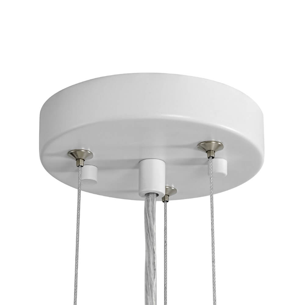 Modern 1 - Light Matte White Dome Metal Pendant - LightfixturesUAE
