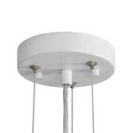 Modern 1 - Light Matte White Dome Metal Pendant - LightfixturesUAE