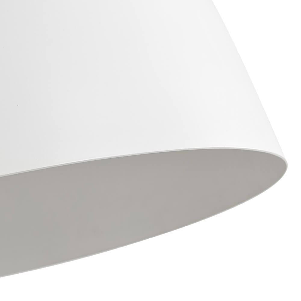 Modern 1 - Light Matte White Dome Metal Pendant - LightfixturesUAE