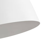 Modern 1 - Light Matte White Dome Metal Pendant - LightfixturesUAE