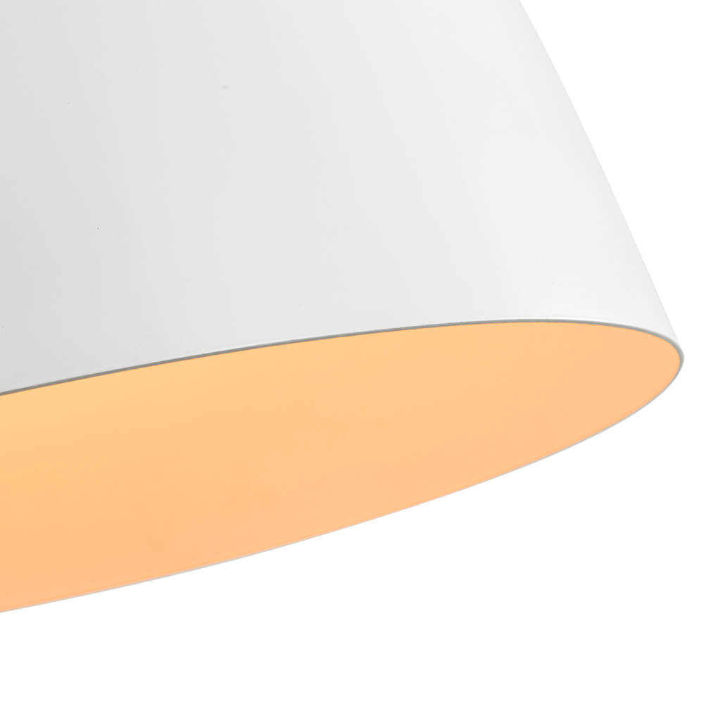 Modern 1 - Light Matte White Dome Metal Pendant - LightfixturesUAE