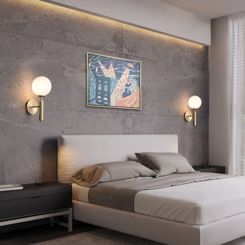 Modern 1 - Light Mini Glass Wall Sconce - LightfixturesUAE