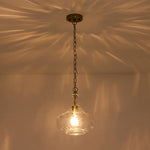 Modern 1 - Light Water Pattern Clear Glass Pendant - LightfixturesUAE