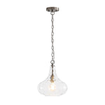 Modern 1 - Light Water Pattern Clear Glass Pendant - LightfixturesUAE