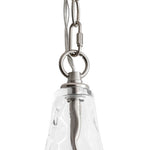 Modern 1 - Light Water Pattern Clear Glass Pendant - LightfixturesUAE
