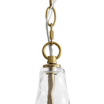Modern 1 - Light Water Pattern Clear Glass Pendant - LightfixturesUAE