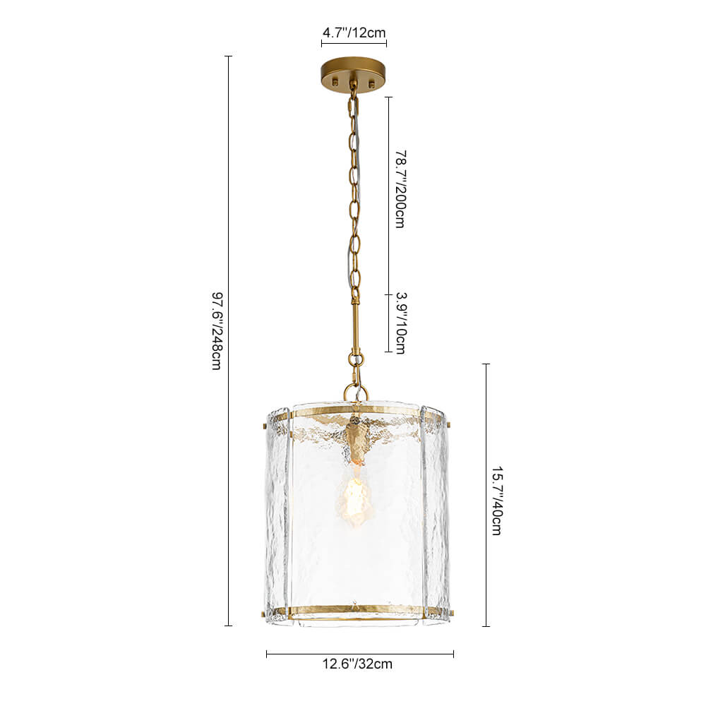 Modern 1 - Light Water Pattern Glass Pendant - LightfixturesUAE