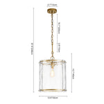 Modern 1 - Light Water Pattern Glass Pendant - LightfixturesUAE