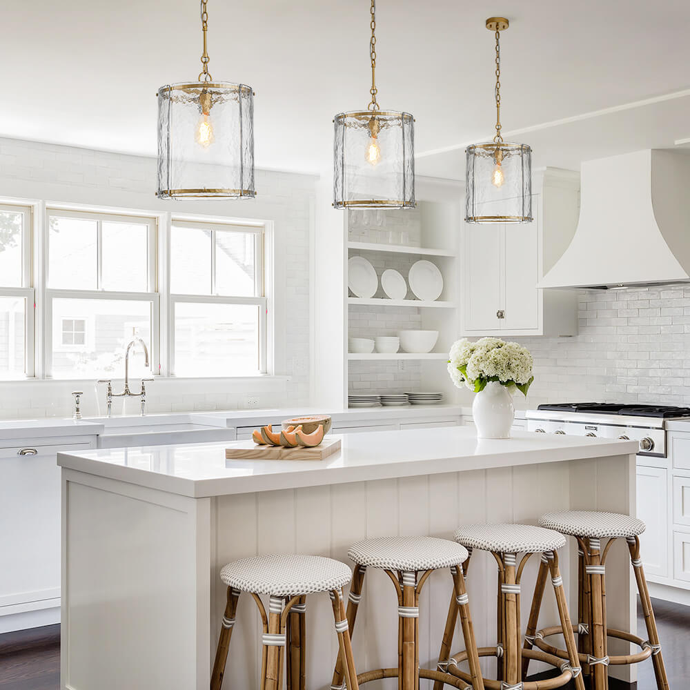 Modern 1 - Light Water Pattern Glass Pendant - LightfixturesUAE