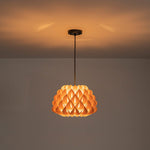 Modern 1 - Light Wood Grain Pine Cone Shape Pendant Light (Pre - sale order) - LightfixturesUAE