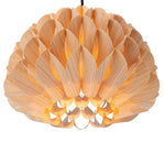 Modern 1 - Light Wood Grain Pine Cone Shape Pendant Light (Pre - sale order) - LightfixturesUAE