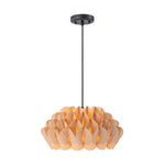 Modern 1 - Light Wood Grain Pine Cone Shape Pendant Light (Pre - sale order) - LightfixturesUAE