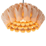 Modern 1 - Light Wood Grain Pine Cone Shape Pendant Light (Pre - sale order) - LightfixturesUAE