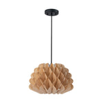 Modern 1 - Light Wood Grain Pine Cone Shape Pendant Light (Pre - sale order) - LightfixturesUAE