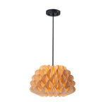 Modern 1 - Light Wood Grain Pine Cone Shape Pendant Light (Pre - sale order) - LightfixturesUAE