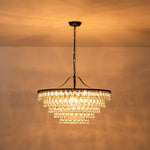 Modern 11 - light Teardrop - Shaped Crystal Chandelier - LightfixturesUAE